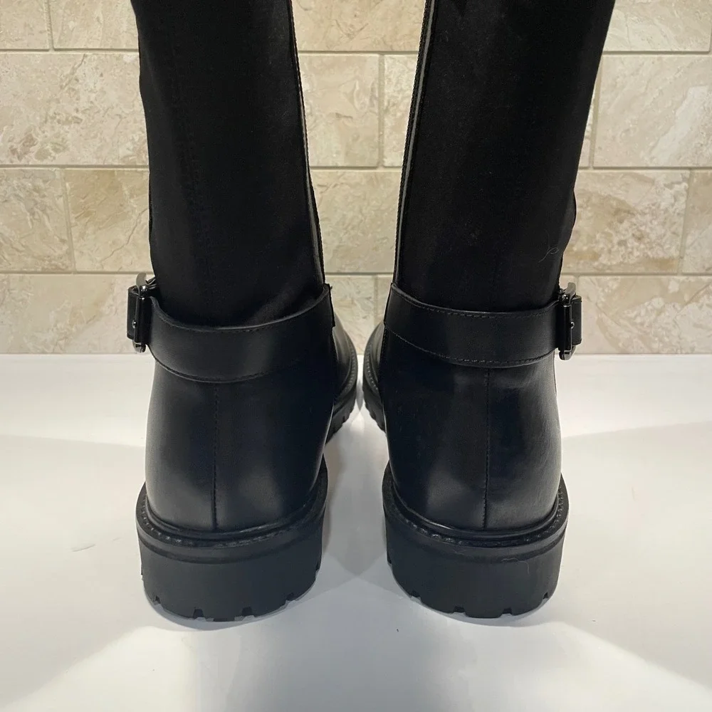 long tall sally Black Over-the-Knee Riding Boots